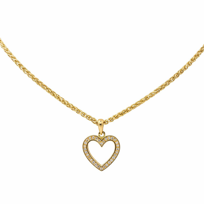 Collier Collier Coeur Or jaune Diamant 58 Facettes 3243919CN