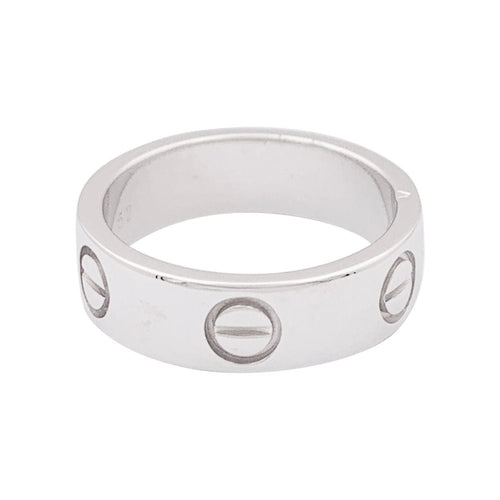 Bague 52 Bague Cartier "Love" or blanc. 58 Facettes 34010