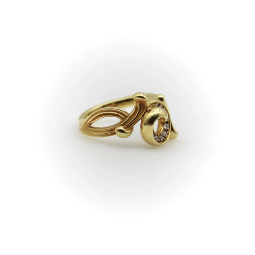Bague Bague spirale Origen en or 18 carats et diamants Carrera y Carrera 58 Facettes A1002N