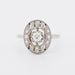 Bague Bague art deco or platine et diamants 58 Facettes 249-1