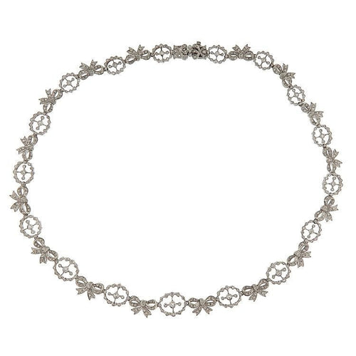 Collier Collier en or blanc avec diamants de 4,69 ct 58 Facettes G3834