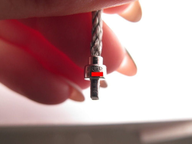 Bracelet bracelet FRED mini force 10 manille en or 34 diamants 58 Facettes 258760