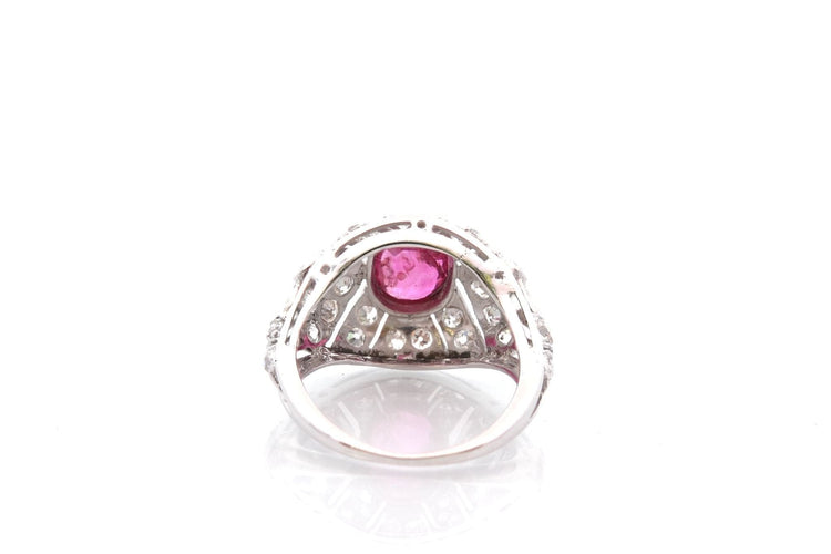 Bague 55 Bague vintage en or, rubis et diamants 58 Facettes 27048