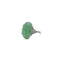 Bague 47 Bague ovale jade, platine, diamants 58 Facettes REF2208-7