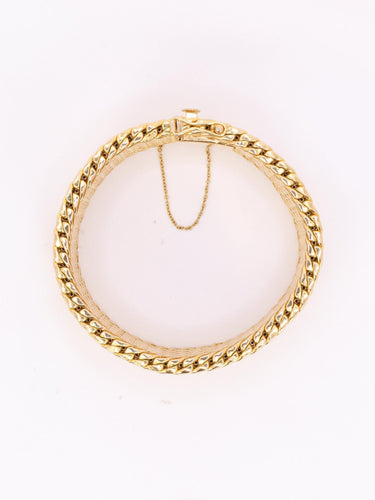 Bracelet Bracelet souple maille milanaise or jaune 2,3 cm 58 Facettes 1165.3