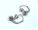 Boucles d'oreilles Boucles d’oreilles dormeuses en or blanc en pierres blanches 58 Facettes AB320