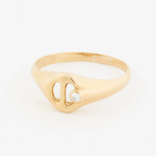 Bague 51 BAGUE OR JAUNE COLLECTION Catherine Deneuve 58 Facettes RÉF 11072/16