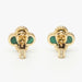 Boucles d'oreilles Van Cleef & Arpels - Boucles d’oreilles Vintage Alhambra Malachite en or jaune 58 Facettes