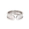 Bague 52 CARTIER - Bague Double C Logo Or Blanc 58 Facettes G5835