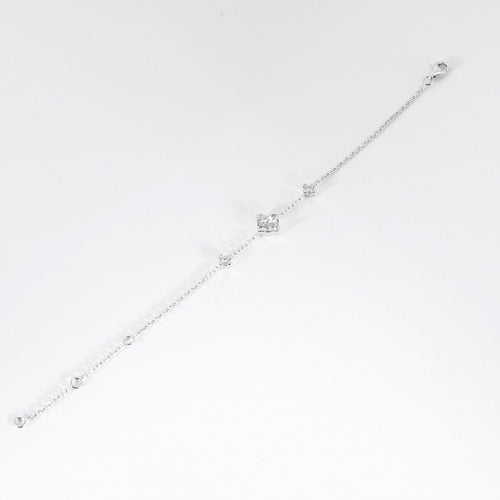 Bracelet Bracelet motifs diamants tailles princesses. 58 Facettes