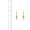 Boucles d'oreilles Boucles d'oreilles pendantes en or jaune avec topazes 58 Facettes 36558