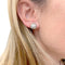 Boucles d'oreilles Puces d'oreilles or, perles, diamants. 58 Facettes 34073