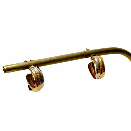 Boucles d'oreilles Demi-créoles trois ors 58 Facettes REF24014-178