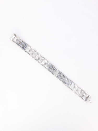 Bracelet Bracelet maille polonaise or blanc 58 Facettes 1152.3