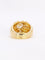 Bague 44.5 Bague vintage godrons or jaune diamant 0.8 ct 58 Facettes 1111.3