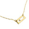 Collier Collier en or jaune avec pendentif rectangulaire et diamant 58 Facettes 38422