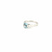 Bague 52 Solitaire Or Blanc Aigue Marine 58 Facettes 94-GS35473-4