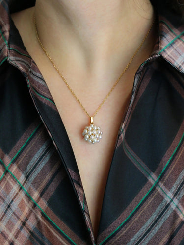 Pendentif Pendentif vintage boule de perles or jaune 58 Facettes 1099.4