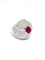Bague 50 Bague Diamants Rubis ovale 58 Facettes