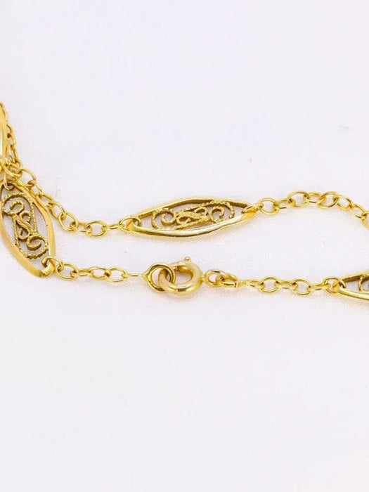 Collier Collier maille filigrane or jaune 58 Facettes 1074.5