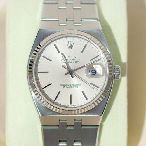Montre Rolex Oysterquartz Datejust Réf. 17014 58 Facettes 3163
