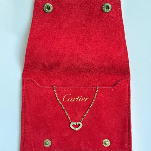 CARTIER - Halskjede i gult gull og diamanter 