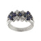 Bague 56 Bague 3 rangs diamants et saphirs 58 Facettes 30225