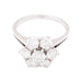 Bague 57 Bague marguerite or blanc, diamants. 58 Facettes 33973