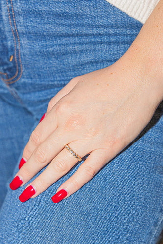 Bague 52 Bague Demi alliance Or jaune Diamant 58 Facettes 2897410CN