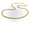 Collier Chaîne à maillons texturés en or 18 carats 58 Facettes