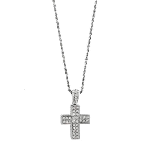 Collier Collier Pendentif croix et diamants 58 Facettes 32812