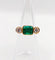Bague 49 Bague jarretière vintage émeraude de Colombie 1,80 ct et diamants en or 18k 58 Facettes A06440