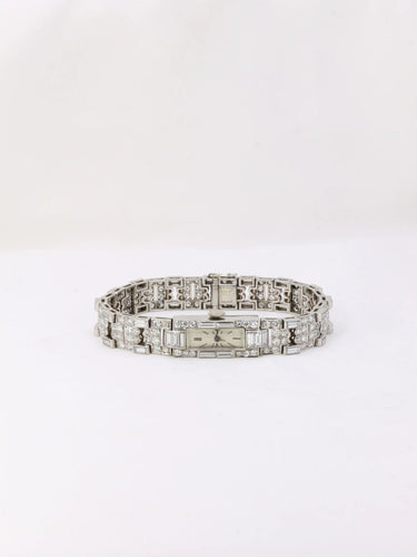 Montre Montre Art Déco diamants platine 58 Facettes 944