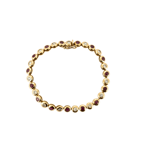 Bracelet BRACELET DIAMANTS ET RUBIS 58 Facettes BO/250002