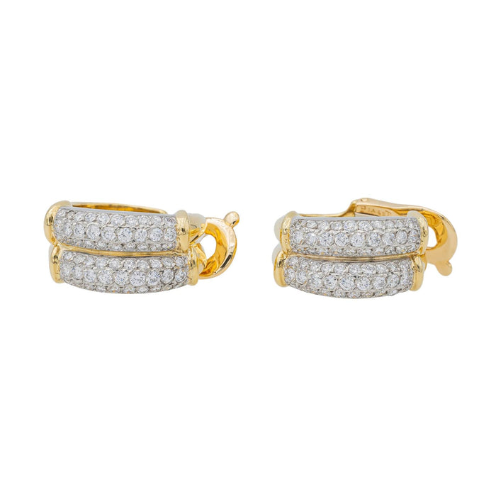 Boucles d'oreilles Piaget Boucles d'oreilles Créoles Or jaune Diamant 58 Facettes 3263782CN