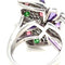 Bague 55 Cartier Diamond and Multi-Gem Caresse d'Orchidées Ring 58 Facettes