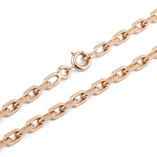 Collier Collier en or jaune maille força limé 58 Facettes 1