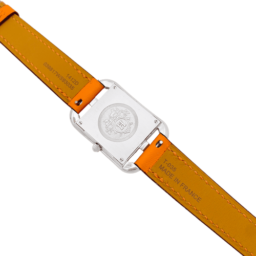 Montre Montre Hermès, "Cape Cod", acier sur cuir. 58 Facettes 34298