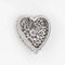 Pendentif 2ct Diamant Coeur Pendentif vintage Platine Pavé Ensemble Estate Mid Century Bijoux 58 Facettes G13152