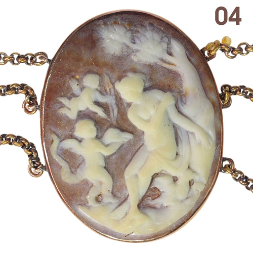 Collier Collier camée victorien, vers 1860 – Un chef-d'œuvre du Grand Tour en or 58 Facettes 24269-0015