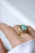 Bague 56 Bague Cocktail or jaune jade rubis 58 Facettes