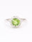 Bague 53 Bague péridot entourage diamants 58 Facettes 1174.6