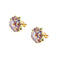 Boucles d'oreilles Boucles d'oreilles avec fleurs émaillées 58 Facettes 36332