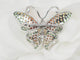 Broche Broche papillon en or blanc, citrine, topaze et péridot 58 Facettes 33134