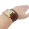 Montre Montre Hermès, "Heure H", plaqué or, acier sur cuir. 58 Facettes 33734