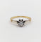 Bague solitaire art deco or 18k diamant de 0,15 carats 58 Facettes A05975