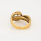 Bague Bague serpent en or jaune 18 carats avec diamants et serpent enroulé Taille 7 Bijoux de cocktail 58 Facettes G13721