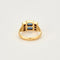 Bague 54,5 Bague or jaune, saphirs et diamants 58 Facettes SMA0067