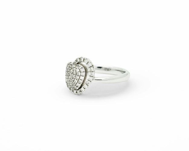 Bague Bague coeur King Charles avec diamants 58 Facettes