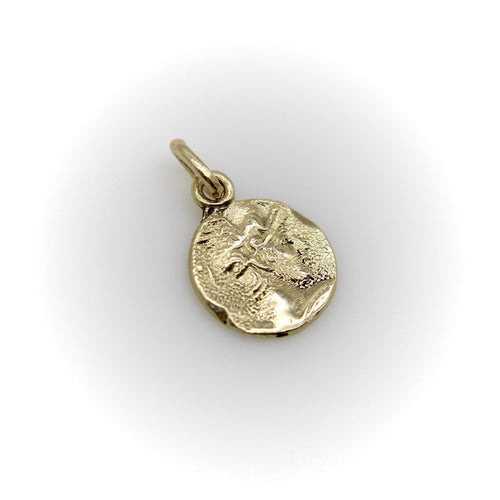 14K Gold Signature Achilles Warrior Pendant 